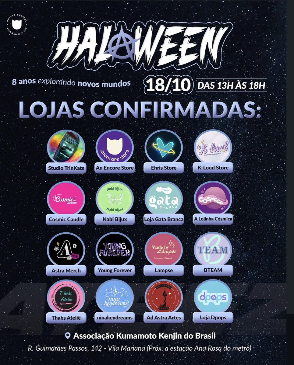 ehrisstore's tweet photo. oi mundinho!! 

a ehris estará marcando presença no HalaWeen, no dia 18/10, e já adianto que vai ser incrível!!

bora aproveitar esse evento com a gente? 

garanta seus ingressos aqui: https://t.co/JDO8G74qVd https://t.co/7BnpR2XeEu