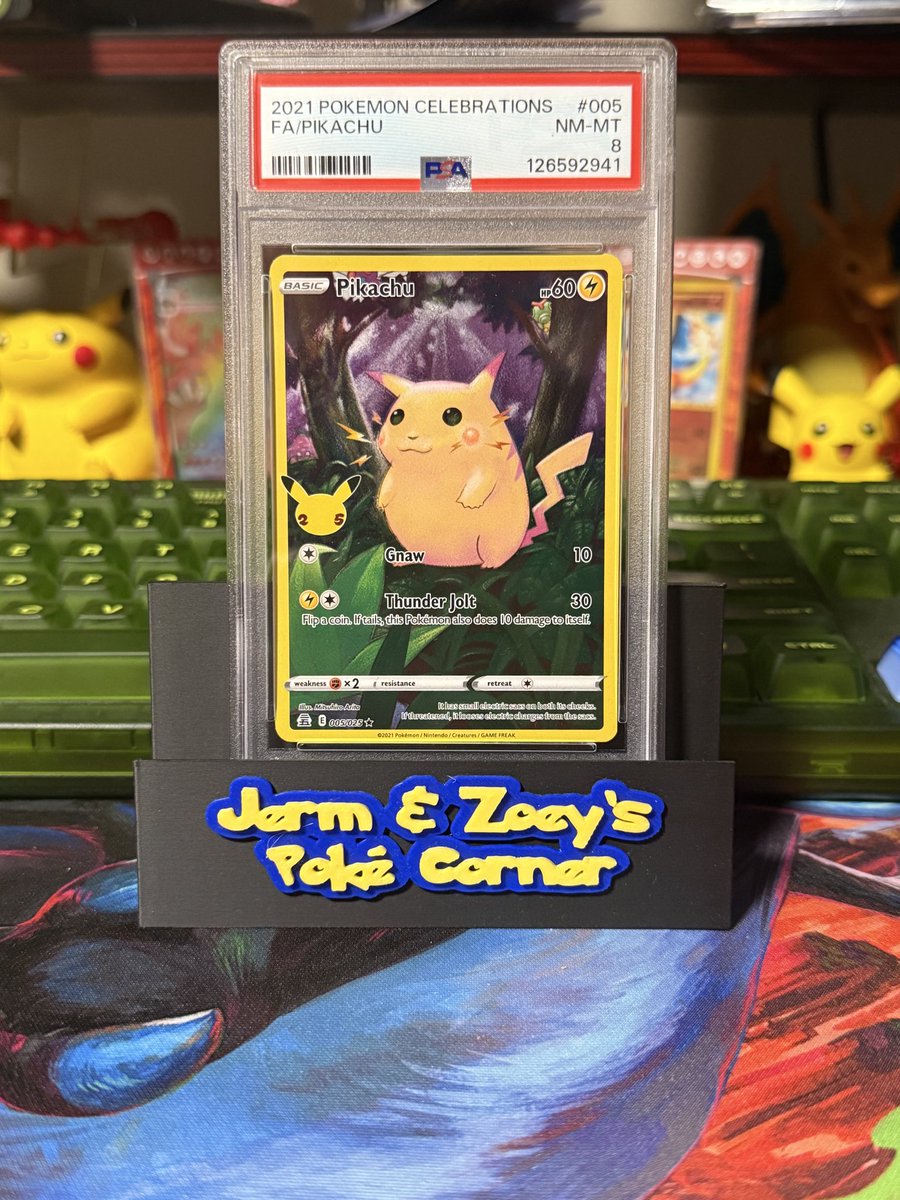 JandZPokeCorner's tweet photo. 🚨 GIVEAWAY 🚨 

It’s been a long time since I did one so hopefully we’re safe 🤞🏻 

Giving away the below Pika Celebrations PSA 8!

To Enter:
-Follow: @JandZPokeCorner 
-Like and Repost 🔄
-Tag a Friend ✅ 

*US ONLY*

Winner chosen Monday October 19th!

Good luck everyone! https://t.co/bz8CyCn81q