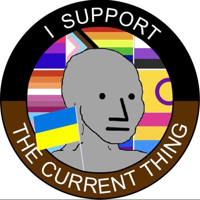 lendsman1's tweet photo. @GabeZZOZZ It’s called “the current thing”. People support “the current thing” to feel special. Just wait a little bit for a new current thing. https://t.co/uZhIHord9R