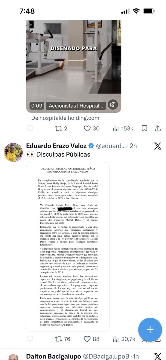 mariopradomora's tweet photo. @eduardoerazov Sr. Erazo, por favor, arrobe estas disculpas públicas al otro bocón, Iván Triviño; ya es hora que dejen de infamar a terceros por el solo hecho de tener un micrófono y creerse “periodistas”. https://t.co/8wYsD5svKl