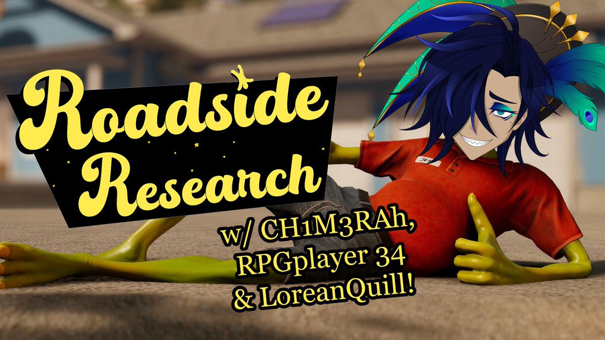 TheFoolVT's tweet photo. π΄ FOOLIN AROUND LIVE!
w/ CH1M3RAh, RPGplayer & LoreanQuill!
β https://t.co/qBRF27U8hB β
β https://t.co/x6r7dZ5csF β
We're playing ROADSIDE RESEARCH for Chim's birthday subathon!! COME HANG OUT AND SUPPORT!
--
#TheFoolVtuber https://t.co/hbs3Wf8hqP