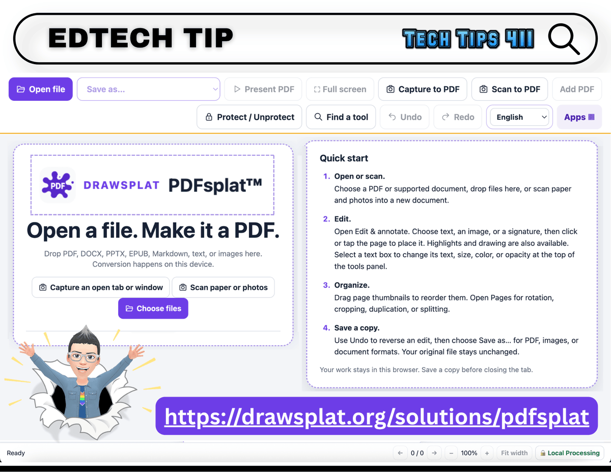 apsitjen's tweet photo. Check out this week's issue of #TechTips411 with #edtech tools, tips, and resources:
https://t.co/2PLxKzsNgV
🫟 PDF Splat
🔗 Connections - create
🎡 Online Spin Wheel
🎨 Piskel for Kids - art https://t.co/ZQAS4nYsRa