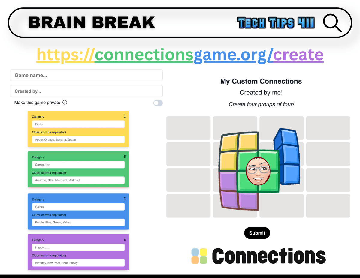 apsitjen's tweet photo. Check out this week's issue of #TechTips411 with #edtech tools, tips, and resources:
https://t.co/2PLxKzsNgV
🫟 PDF Splat
🔗 Connections - create
🎡 Online Spin Wheel
🎨 Piskel for Kids - art https://t.co/ZQAS4nYsRa