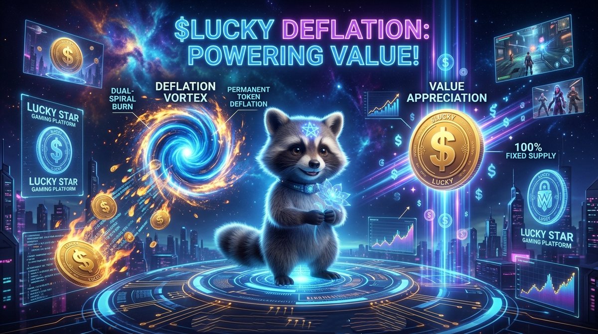 LuckyStarforest's tweet photo. 🔥 Driven by Deflation. Built for Value.

Every play in Lucky Star permanently burns $LUCKY to power a healthy ecosystem! 📈

✅ Dual-Spiral Deflation

✅ 100% Fixed Supply

✅ Supervised by Frank Pearce (Blizzard) 🌟 https://t.co/fgaiLJUXQf
