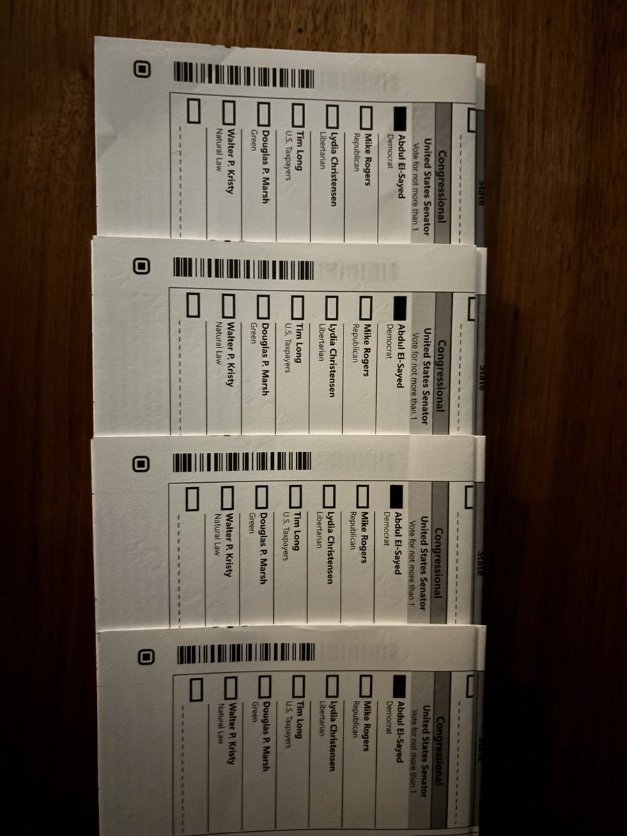A2sanjay's tweet photo. Four votes banked for @AbdulElSayed from this household! ✊🏽 https://t.co/hMQJtyr0R0
