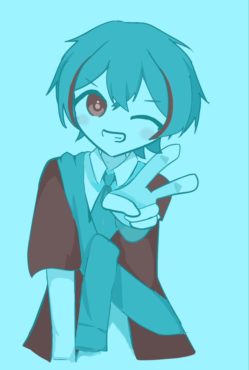 shitoha1134's tweet photo. 実は赤使ってないやつ！
 #ぴちあーと  #ゆあんくん https://t.co/c8wbcTH3ry