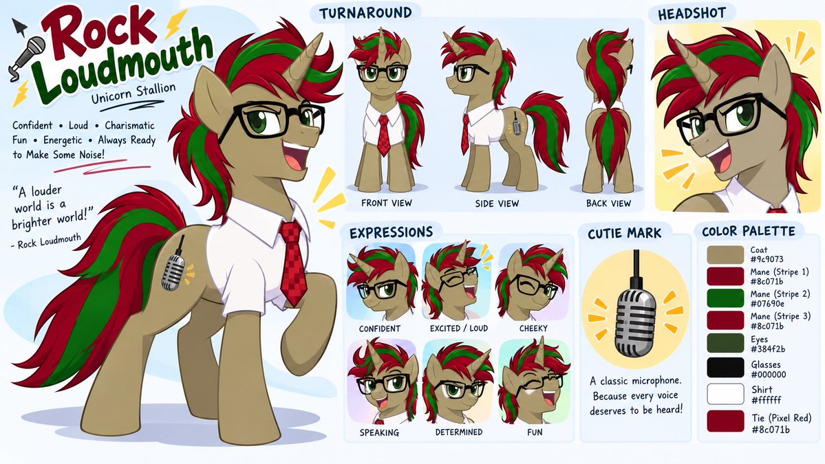 SawceSenpai's tweet photo. I did the pony thing! Even made my old #brony OC! #AIart #Vslop #SenpAI https://t.co/KPvxj9DJO5