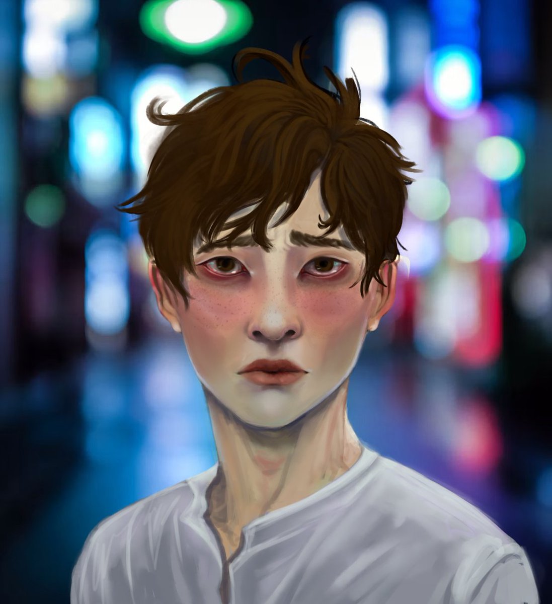 catspankerdraws's tweet photo. sad boy #okarun #dandadan #kentakakura #takakuraken #ダンダダン ＃オカルン ＃高倉健 https://t.co/DYtIv2KNkU