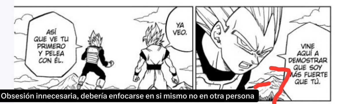 DarknerNeon's tweet photo. No entienden un punto básico de la serie como es el orgullo Saiyajin y lo confunden con obsesión

Quieren a un Vegeta rendido ante Goku 

El punto que te repiten una y otra vez, es que tanto Goku como Vegeta necesitan de su rivalidad para ser mejores, lo usan como un motor https://t.co/nfBuf6Fn5D