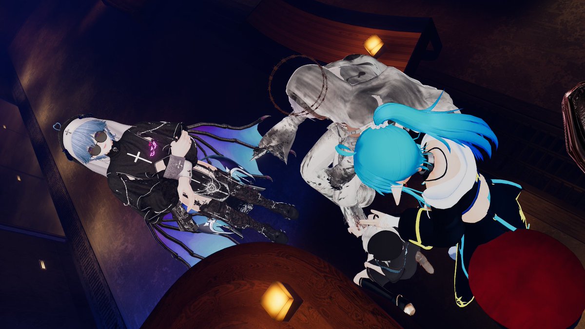 Event_Demonking's tweet photo. 昨日はミニロワールご苦労。

ハロウィンということで仮装したが。

全員で乾杯したり、ヴェルのローアングル撮影会はじまったり、客をぶっとばしたり。

まぁ毎回インスタンスはうるせぇわな。

次俺に喧嘩売ったらまたぶっ飛ばすからな、特に白黒。てめぇからだ🫵

#VRC_Lustroir https://t.co/cLgCZQYDpa