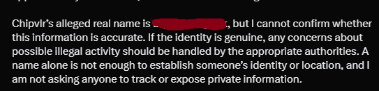 kispmeow's tweet photo. @chipvlr @J1nnvlr @ItsGamerDoc literally just remove this part from your tweet all it does is doxxes a minor idgaf if you expose someone for something but you NEVER doxx people its literally so scummy https://t.co/h1nEZLvsFu
