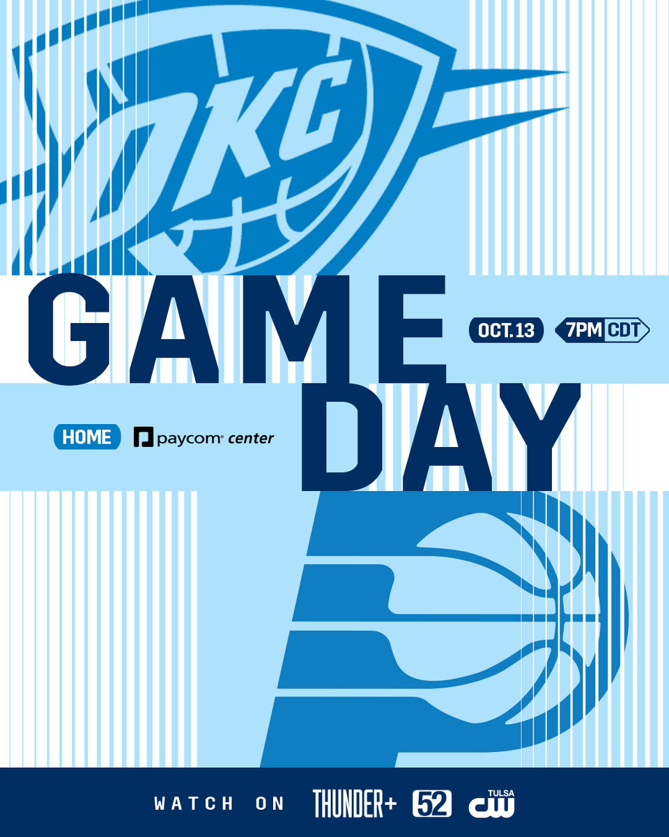 okcthunder's tweet photo. Back in @PaycomCenter for more preseason hoops ⛹️‍♂️

🎟️ https://t.co/KrdQYq9h9O
📺 Thunder+ on the NBA app and Oklahoma’s Own Sports (KSBI OKC, KQCW Tulsa)
📲 https://t.co/9UT2zbSvgM
📻 @sportsanimal https://t.co/R4d0L5qp9p