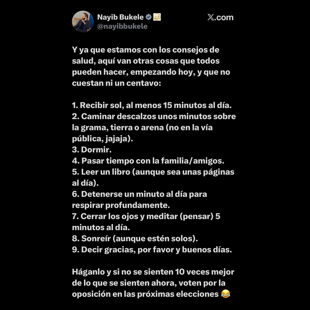 gomaxxx's tweet photo. #ElSalvadorAvanza |

Los consejos: 🥰🫶✨🇸🇻
Cómo realmente se leen: 🧢🤡📉🔥🇸🇻 https://t.co/tm5ekV5z7H