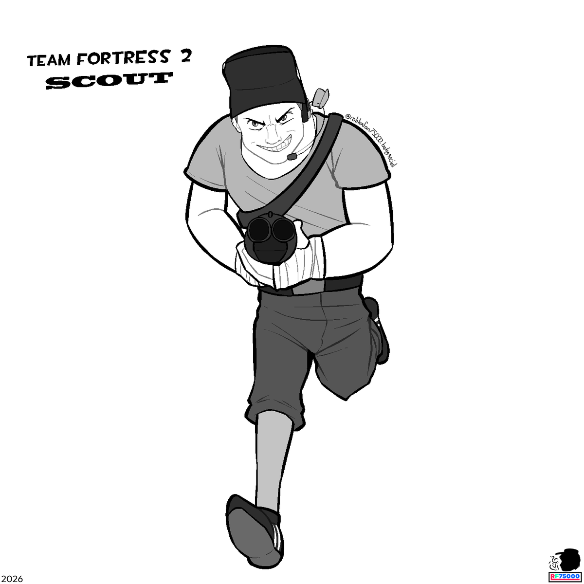 RobloxFan75000's tweet photo. Doodletober 2026 - Scout [Day 10]

Scout's on the way! (Sorry if this's late to post; I was busy with college.) https://t.co/K7UsGISFfw