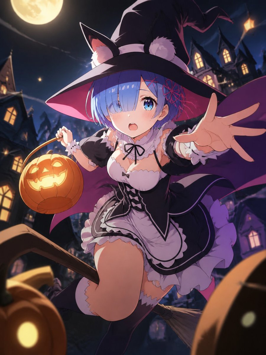 alche1031's tweet photo. #AIイラスト
#AIイラスト好きさんと繋がりたい
#リゼロ
#ハロウィン
#レム https://t.co/5aA7zp3F5I