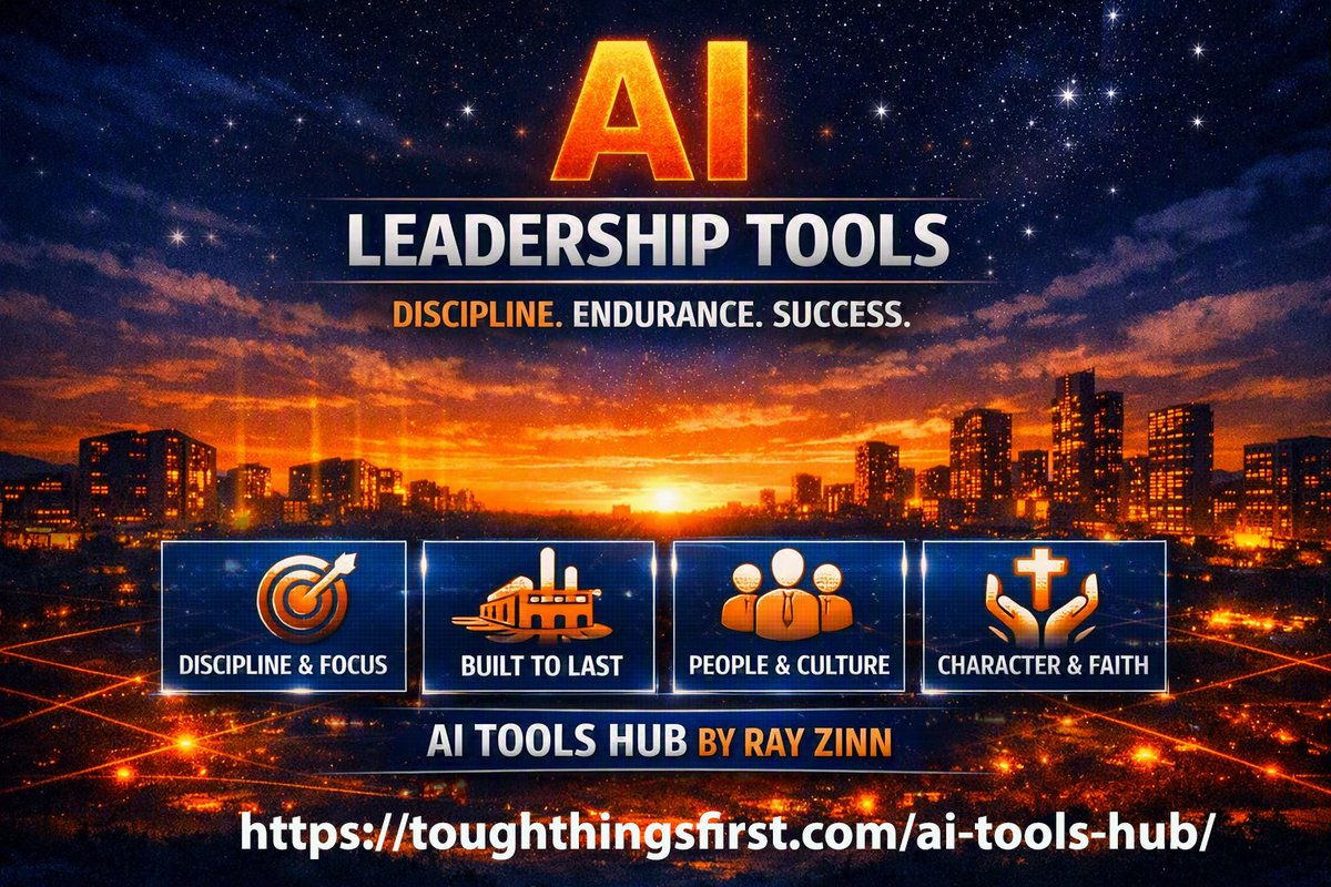 Ray_Zinn_'s tweet photo. The best leaders don't waste time reinventing the wheel. They use the right tools to make better decisions, solve problems faster, and focus on what matters most. Explore my AI Tools Hub for leadership, management, hiring, strategy, employee reviews, and more. https://t.co/3h0VbUEbPg