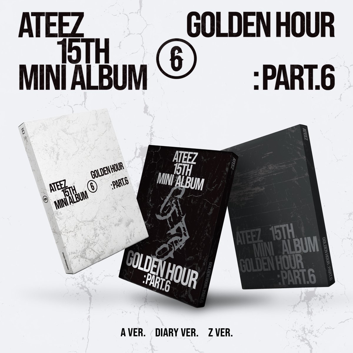 ATEEZofficialjp's tweet photo. [📢] ATEEZ - 15TH MINI ALBUM [GOLDEN HOUR : Part.6] 日本公式輸入盤販売決定！

後日各種イベントのご案内も予定しておりますのでお楽しみに👀⭐️

予約販売開始日
📅 2026年10月13日(火) 11:00~

https://t.co/fvyLhDxYcz

#ATEEZ #에이티즈 #エイティーズ 
#GOLDENHOUR #GOLDENHOUR_Part6 https://t.co/E01Ug4Inga