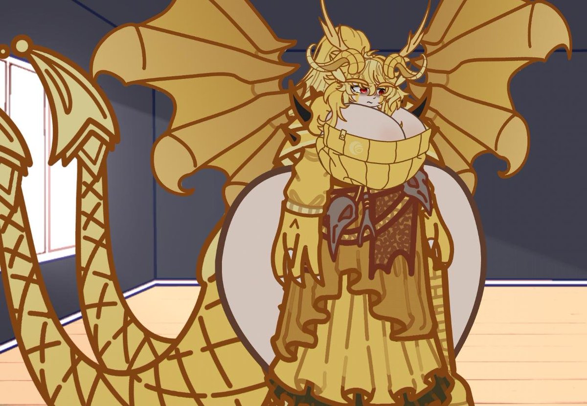 Nexus2176's tweet photo. Queen Ghidora Monsterverse 
#gacha #gachaheat #oc #nsfw https://t.co/s6xaVxo7QV