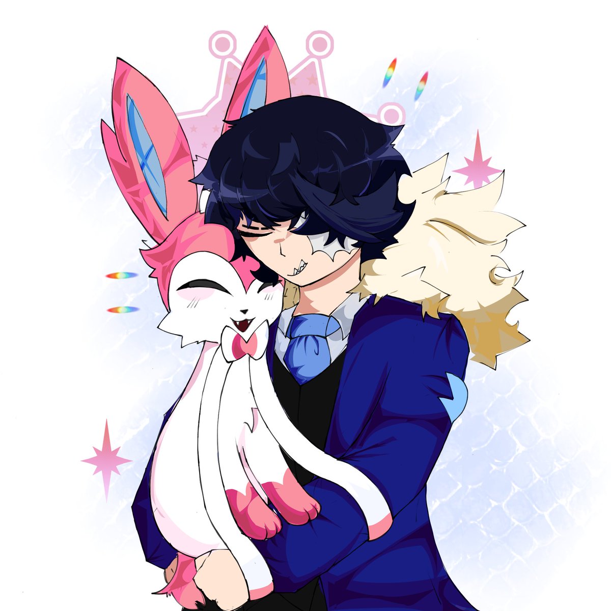 Moon_moth03's tweet photo. Normalizen dibujar a dos pjs que te gustan siendo mejores amigos  aunque no tengan nada que ver el uno con el otro 

#natalanfanart #sylveo #sylveonfanart https://t.co/d2SP382rdn