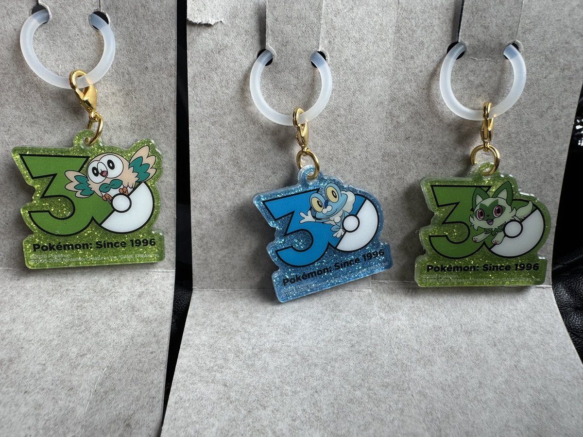 o_o000_o's tweet photo. 【交換】
ポケモン Poké-Charm2 30周年ロゴマスコット　めじるし チャーム ポケチャーム
【譲】ケロマツ、ニャオハ、モクロー
【求】ポカブ、ホゲータ、ピカチュウ
郵送での交換希望です。検索からもお声かけください。また、固ツイも求めておりますのでそちらとの交換でも可能です https://t.co/lVy9DeaNp3