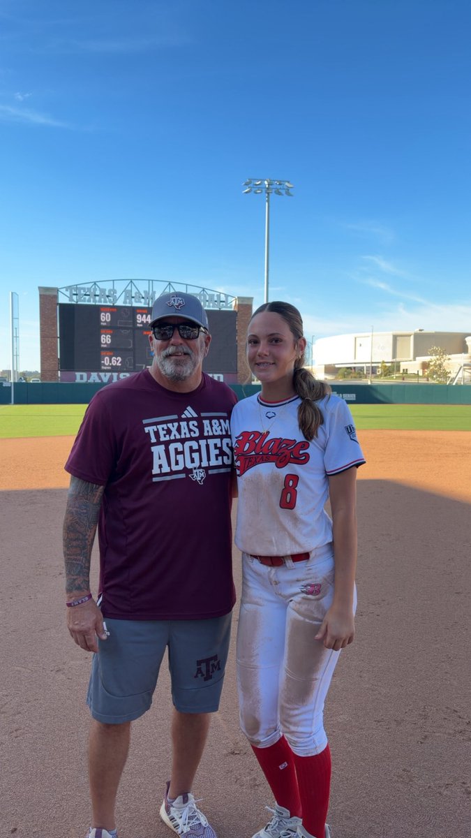 HannahSext1186's tweet photo. Great day in AGGIELAND!🤠 Huge thank you to @AggieSoftball for hosting this amazing camp to learn new things and complete!…🔜 Hotshots collage showcase❤️
@JHS_WarriorSB @blazeunited14 @jeffharger @Trisha_Ford @AleeexIbarra @BlazeUnited16u_ https://t.co/iVaBRdmcsw