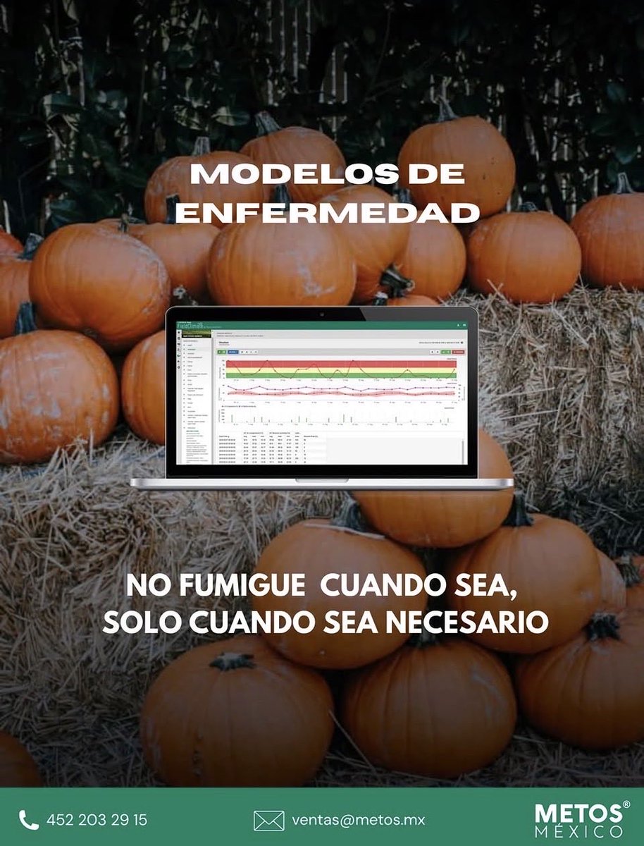 Metos_mx's tweet photo. Más vale prevenir que curar. Hazlo a tiempo con los modelos de enfermedades creados especialmente para tu cultivos.

📲 Contacto: 452 203 29 15
📧 Correo: ventas@metos.mx

#metos #clima #cultivo #agricoltura #méxico #metos5 #agriculturainteligente https://t.co/HjBAmQVucL