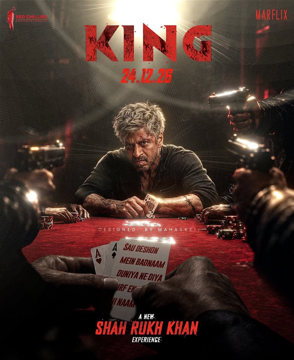 EditXIshan's tweet photo. 🚨 KING TEASER UPDATE! 🔥

Shah Rukh Khan's action-packed KING teaser reportedly drops on November 2, 2026, as a birthday gift to fans! 🎂

Siddharth Anand promises a never-seen-before SRK with explosive action, larger-than-life dialogues &amp; unmatched swag! 🥵🔥 https://t.co/4Oh74QL7G8