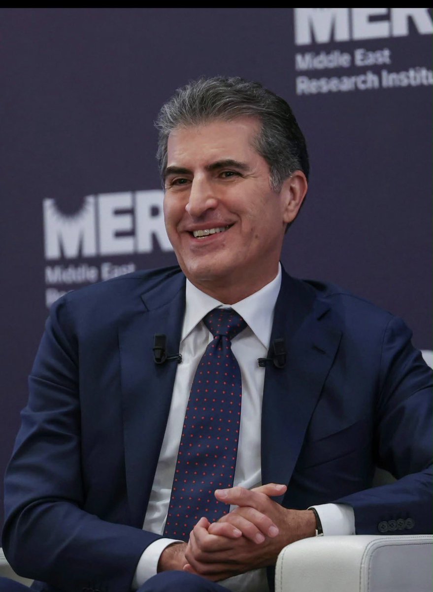 MuhammadBahra's tweet photo. President Nechirvan Barzani, at the MERI Forum: “The Kurdistan Region’s stance in the peace process in Türkiye is a supportive role.”

#nechirvanbarzani #MERI https://t.co/FhKQMojgw6