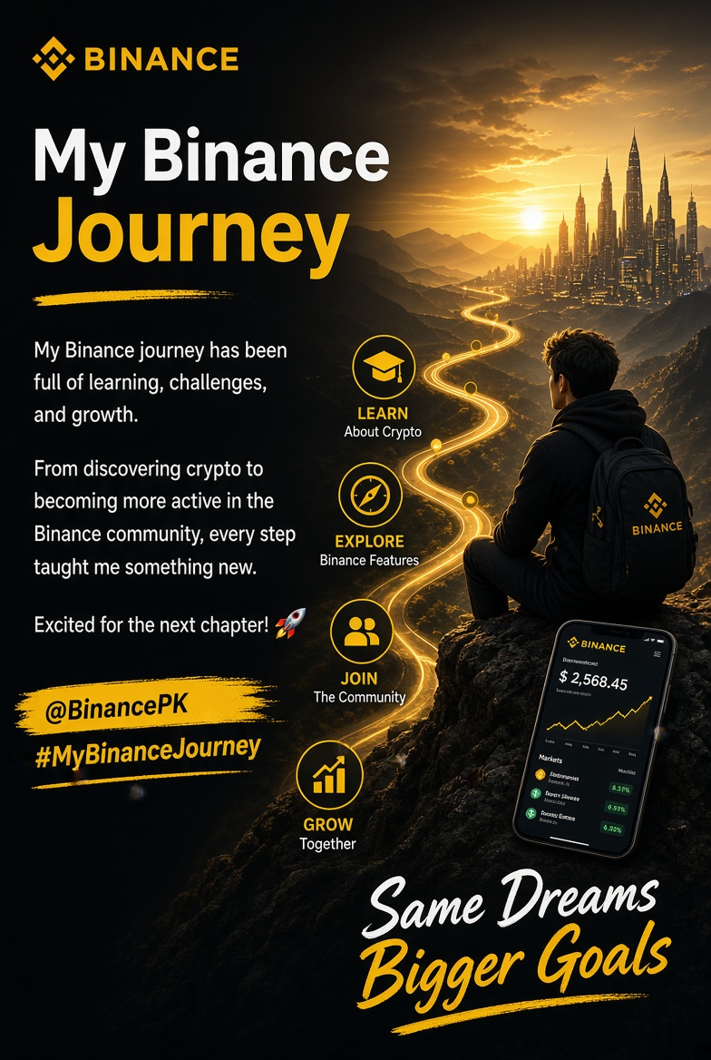 sehrish565656's tweet photo. @BinancePk My Binance journey has been full of learning, challenges, and growth.
From discovering crypto to becoming more active in the Binance community, every step taught me something new.
Excited for the next chapter! 💛
@BinancePK
#MyBinanceJourney https://t.co/VyFYuzrY6F