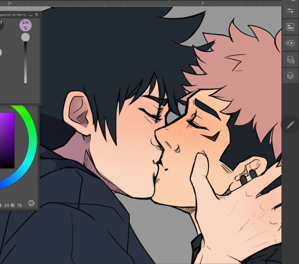 Caomei_art's tweet photo. Wip del capítulo pasado jjwjwjw

#itafushi #yuji #megumi #jjk #au #wip https://t.co/XL7Manwr1k