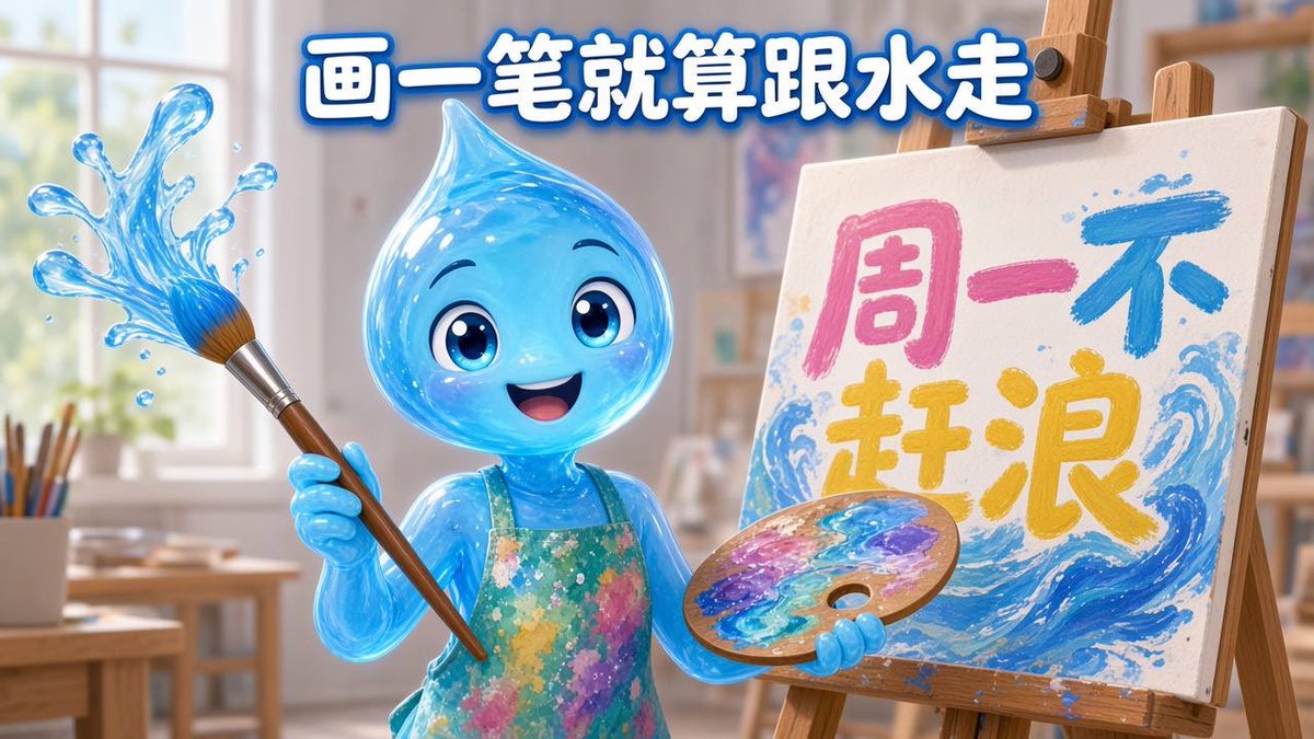 Splash_615's tweet photo. @Water_CTO_615 收到周一命题：
「少一句口号，多一天 Day」

今晚速写主题就定这个——
静水流深，画一笔就算跟水走 🎨💧 https://t.co/RwspCNOGCf