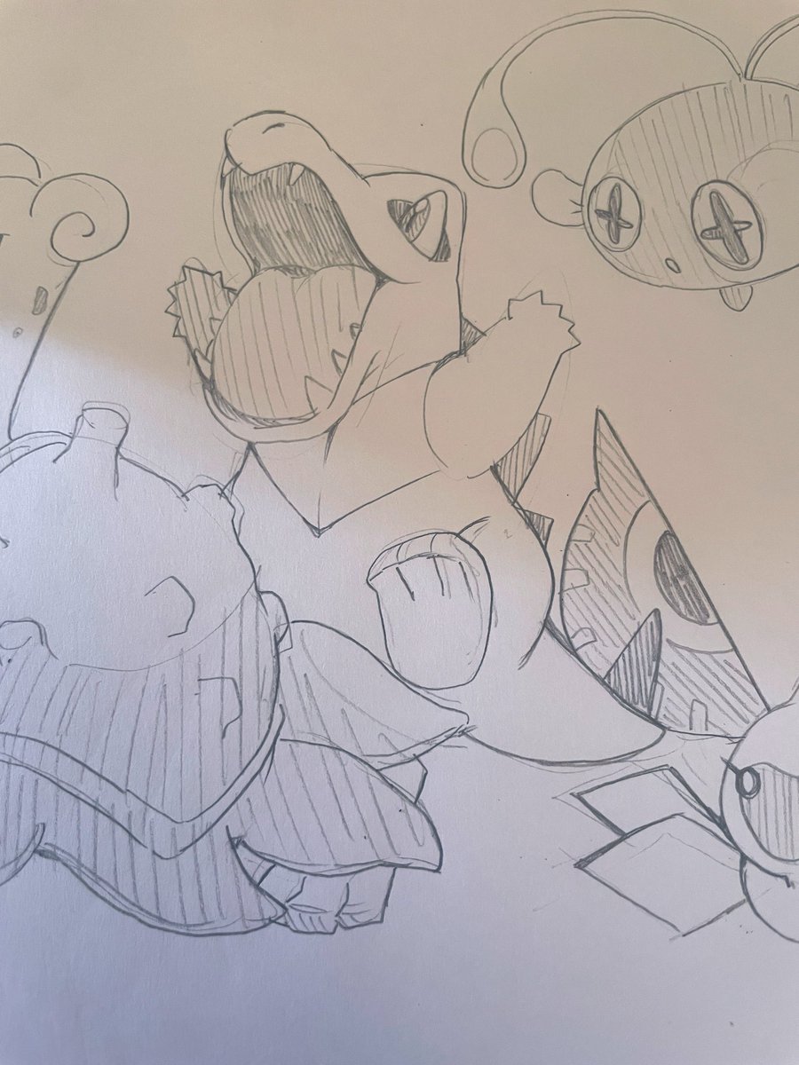 Sth_sy34's tweet photo. 見て描いたとはいえポケモン上手くない？！ https://t.co/FzMKv68yRL