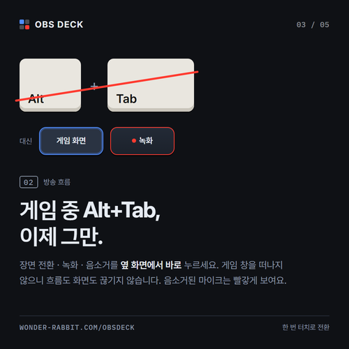 WDRB_ICETEA's tweet photo. 쓰던 아이패드·휴대폰이 OBS 스트림덱이 됩니다.

장면 전환, 녹화·송출, 음소거, 채팅 확인까지 손끝으로. 새 장비도, 앱 결제도, OBS 플러그인도 필요 없어요.

무료 프로그램 OBS Deck
https://t.co/H5umpa8XZ6

#OBS #스트리머 #방송장비 https://t.co/xkMpJdNow4