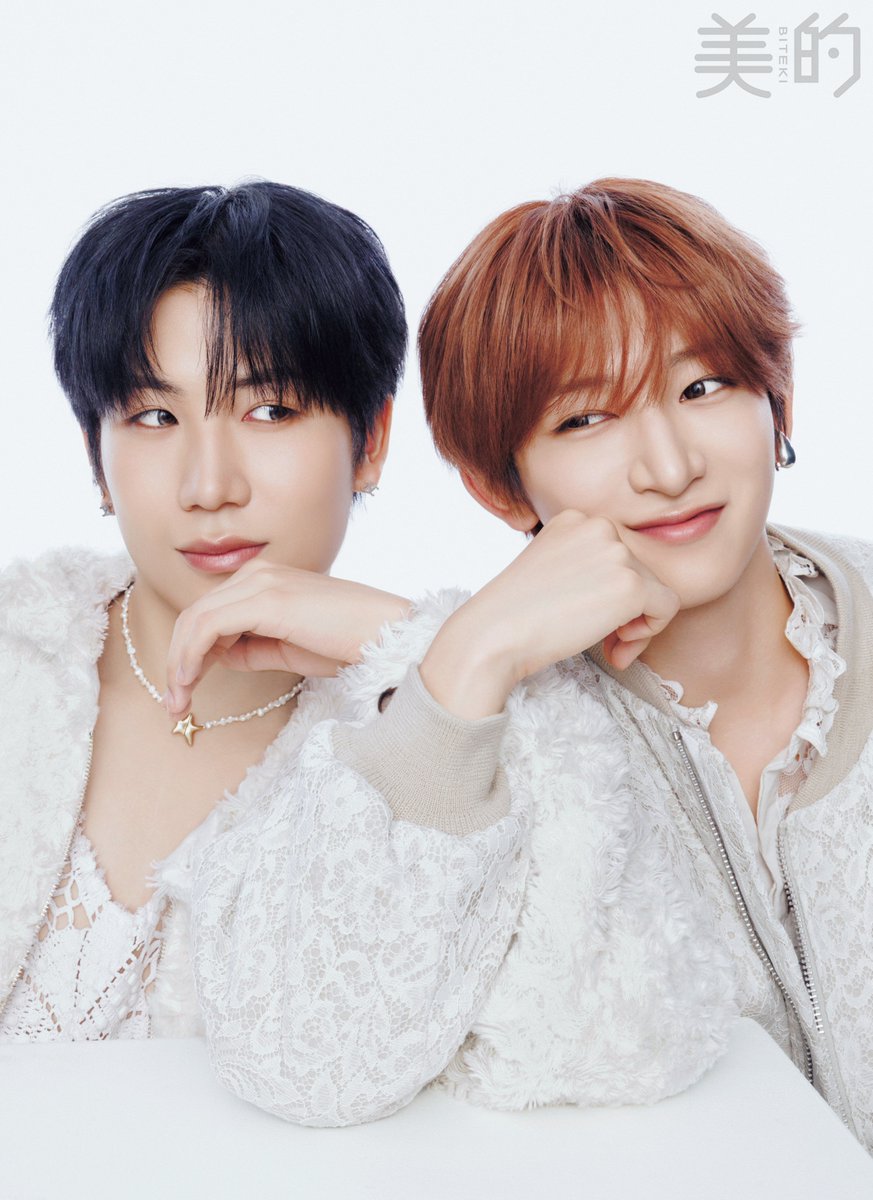 oricon's tweet photo. MAZZEL・NAOYA＆HAYATO『美的』表紙
「盛れてる！」「美だわ！」 ほっこり対談も💕
⠀
2人そろっての同誌初登場＆初表紙
https://t.co/Ij9iBU8KMf
⠀
素肌にジャケット、純白のフェアリー姿で魅了
土ドラ主題歌「Touch」への思いも https://t.co/xil3869DNj