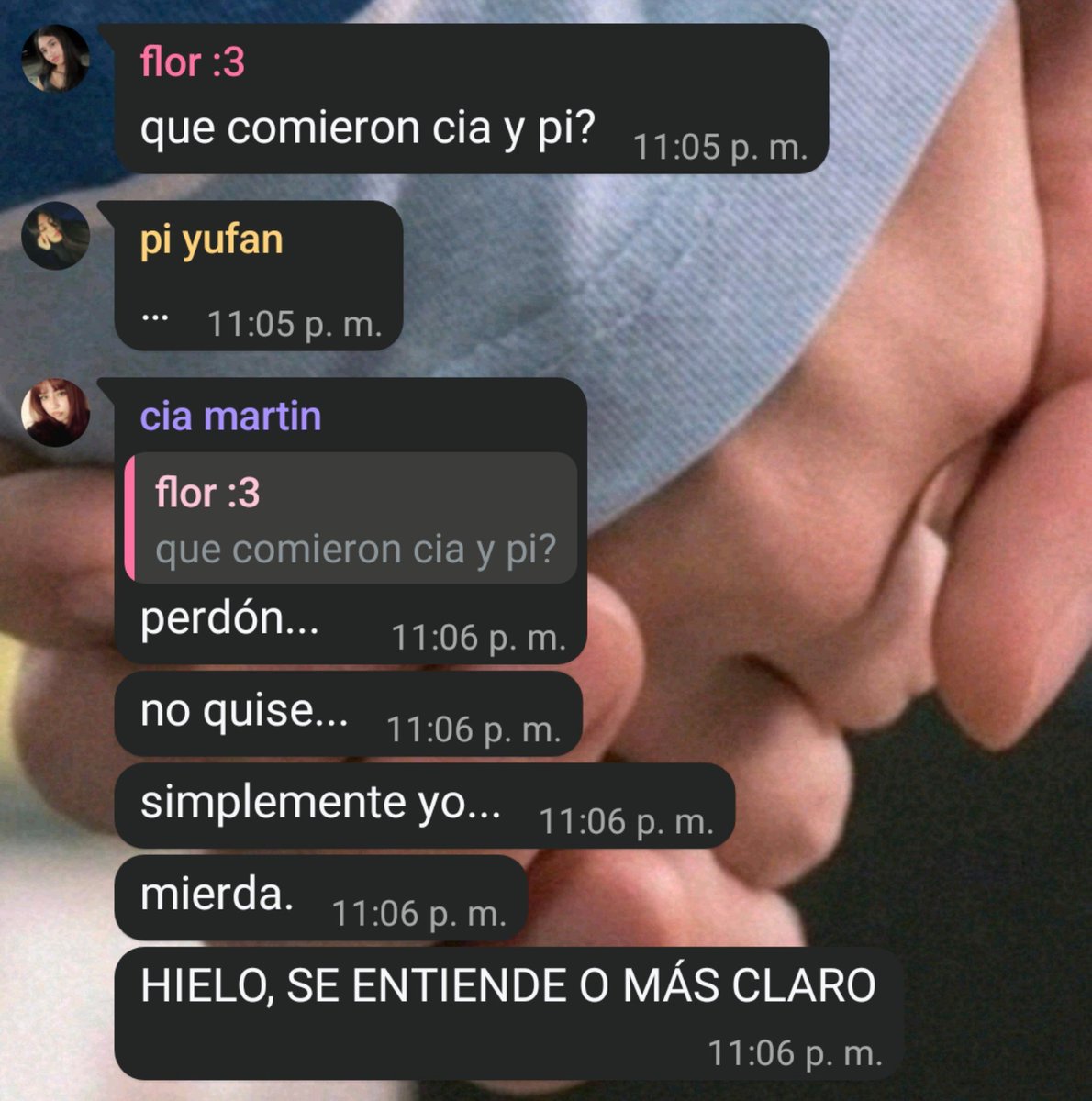 ttorukyu's tweet photo. chicas me puedo salir del grupo? https://t.co/X6uF72R3Pi