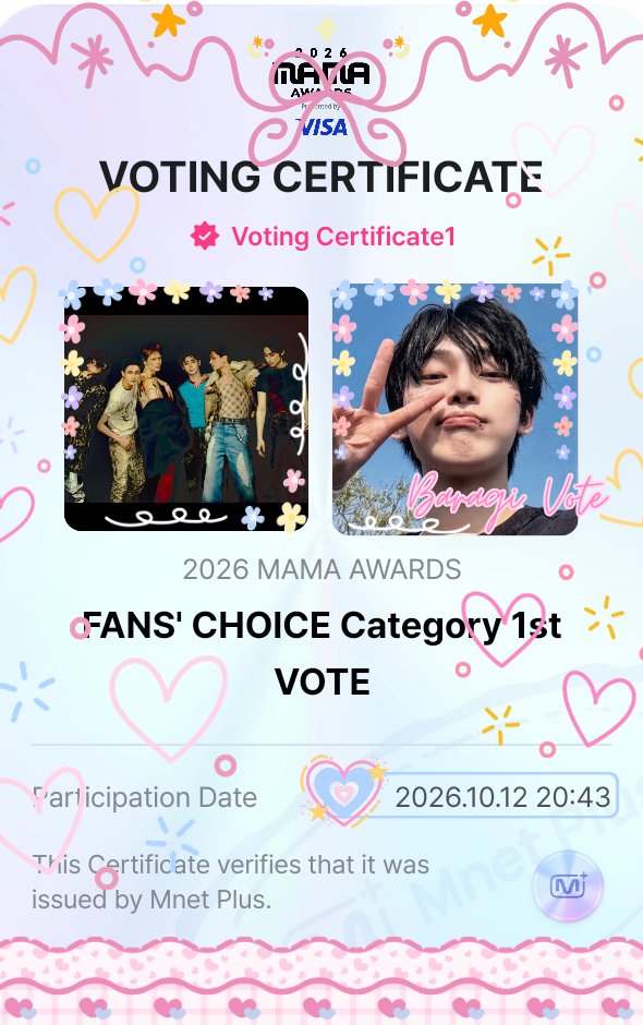 pinknooieu's tweet photo. baragis, EYES HERE !! 

when you post your certificate and you're not part of team alpinoo, you may use this cute template! what you only need is your watermark, then you can insert this template~~ 

hehe let's goooo vote for enhypen! 

edited by: @zherraxoxo

 #ENHYPEN #2026MAMAVOTE