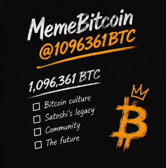 haro3439's tweet photo. The internet can turn a single message into a global conversation when enough people join in. @1096361BTC is using MemeBitcoin to spread awareness around 1,096,361 BTC and Satoshi. I'm curious to see how far this community-driven message can travel https://t.co/EhXfO72HA5