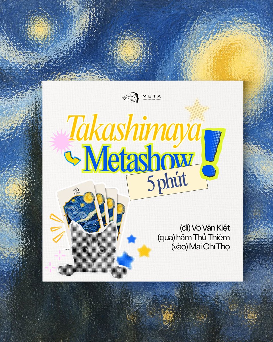 StephGil_'s tweet photo. Sài Gòn có gì mà nơi khác không có? Ngoài Taka còn có triển lãm Metashow Van Gogh. Cách nhau khoảng 3 km, shopping xong đổi mood, bước vào không gian nghệ thuật là lịch trình quá đẹp. https://t.co/tvCv1nA7yJ