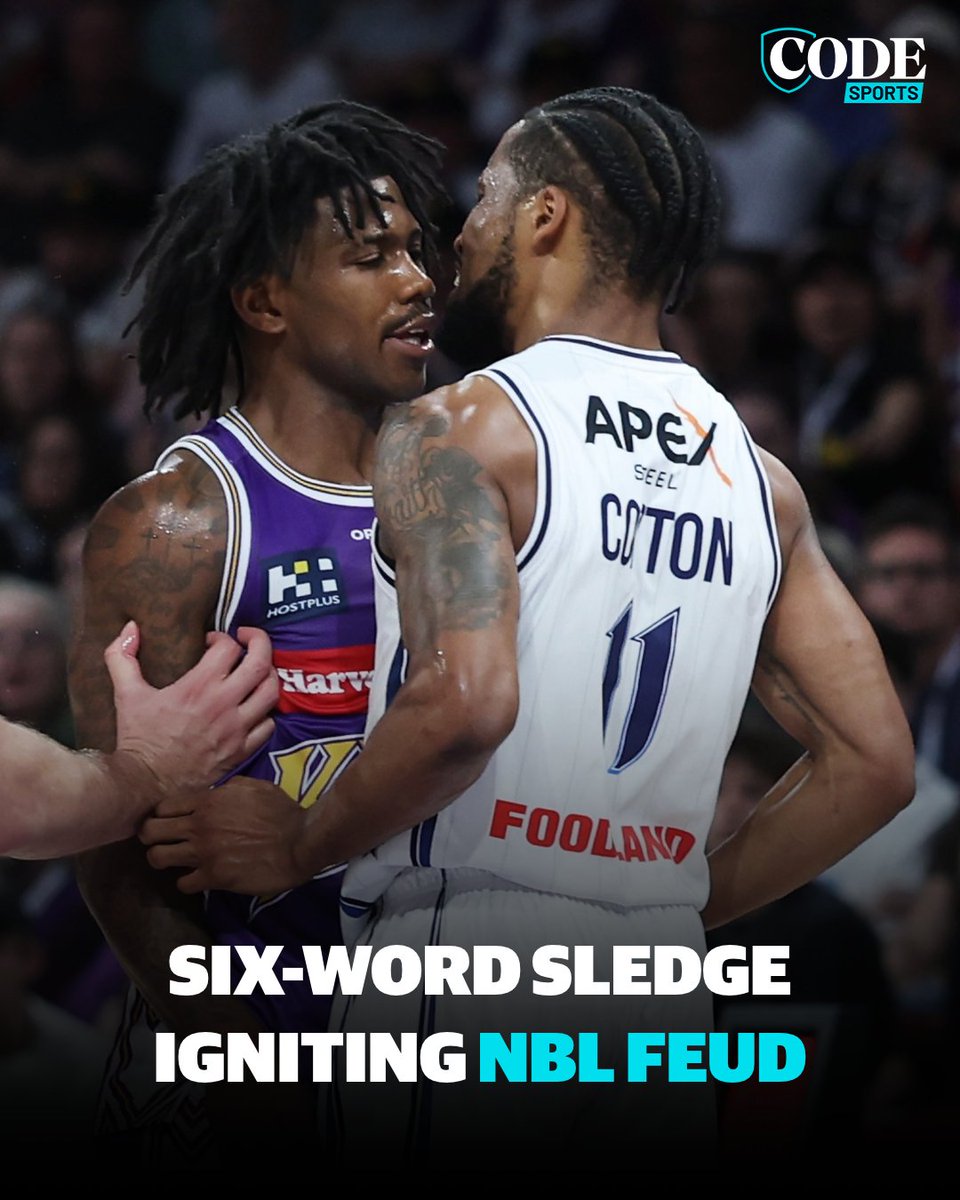 codebballau's tweet photo. Inside the six-word sledge that set the bubbling Kendric Davis-Bryce Cotton rivalry aflame again, plus, what does Sydney really think of the six-time MVP Cotton - and the 36ers really think about Davis?

▶️ https://t.co/vp8WFtwFKV https://t.co/xdvqBTN609