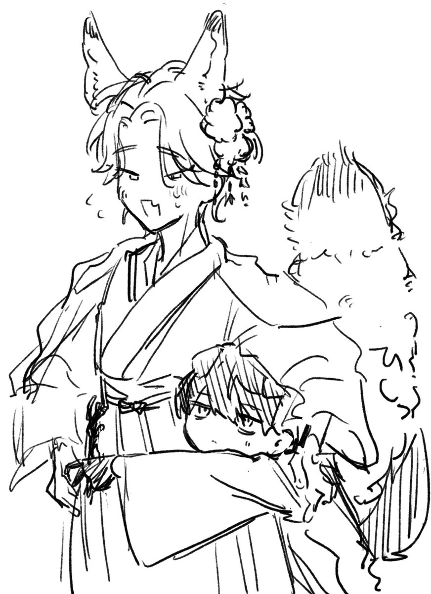 02_neta_'s tweet photo. 仔犬と狐の大竹 https://t.co/AZDL2M8w8K