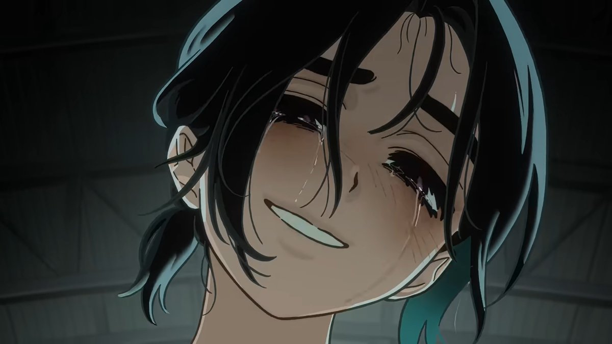 suchine_toki's tweet photo. Tiny detail but I really like how they use Sua's hair to reflect her mental state. It can be just one strand falling over her face, but it makes her features look almost fractured somehow, like there's something broken beneath the surface. It adds so much to her expressions 🙂‍↕️ https://t.co/CTnHMDXsLw