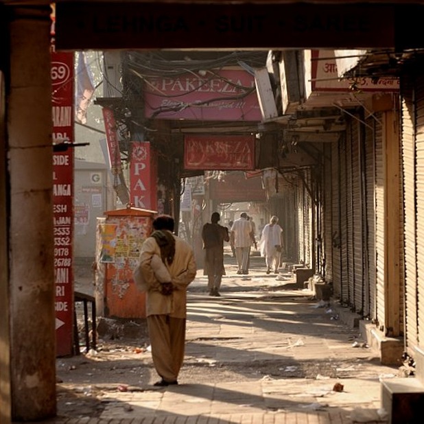 sarnc's tweet photo. A temple, mosque and gurudwara stand woven into the old city’s daily rhythm. Bells, azaan and prayers rise above shops, lanes and traffic—not as a lesson in harmony, but as sounds that simply belong to the street. https://t.co/pyTcDlkgYQ