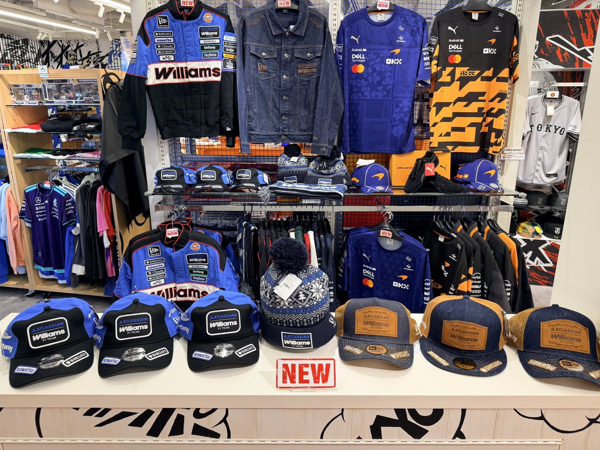 EUROSPORTSTOKYO's tweet photo. ✨🏎️新入荷商品🏎️✨

🪙WilliamsラスベガスGP🎰
ラスベガスの華々しいネオンサインを彷彿とさせるワッペン調のデザイン✨

オースティンGP🇺🇸のグッズも販売中です‼️

マロニエゲート銀座1　B1F
OPEN 11時　CLOSE21時 https://t.co/NHTDMCvWeu