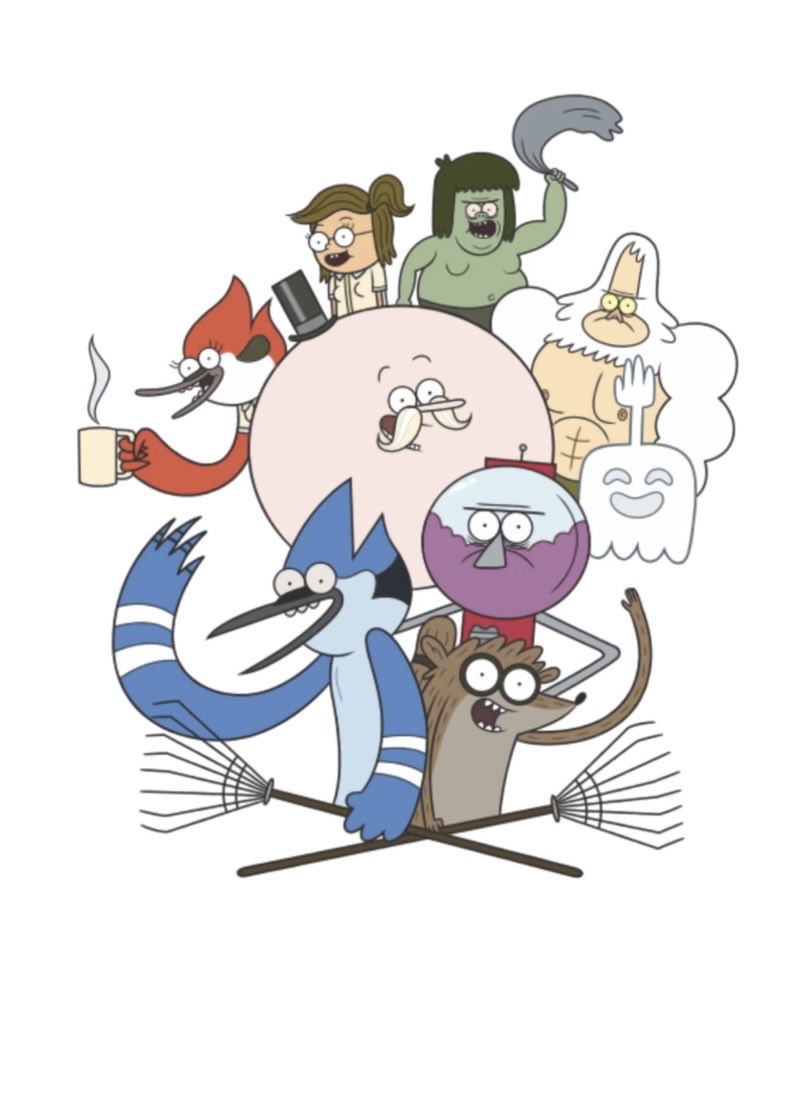 bfredmuggs's tweet photo. Also in the files — An early piece of Regular Show promo art. Not that common. https://t.co/CLCix2gBax