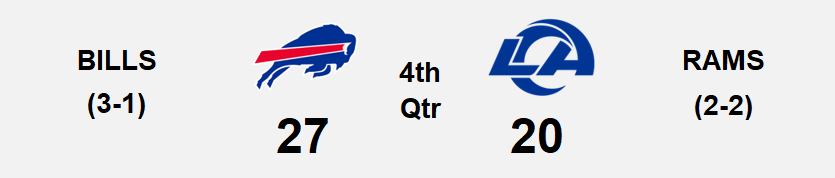 btwthehashes's tweet photo. Statement drive by James Cook and the Bill offense, "Get Off Me Son." And the 2 pt conversion makes it a 7 point lead. LETS GOOOO!!! #NFL #MNF https://t.co/4fodlTRPlh