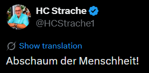 RalphieMaier's tweet photo. @HCStrache1 Du solltest weniger streng mit dir ins Gericht gehen. https://t.co/uKaHY0nsTs