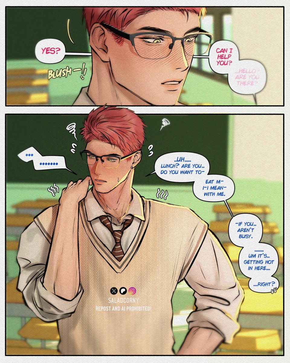 saladcornbar's tweet photo. School AU w/ Valko (4/4) https://t.co/StuhBYwXmG