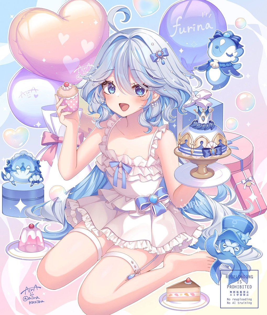 airakasiba's tweet photo. フリーナはぴば🎂🩵 https://t.co/Im8Hdysnbc