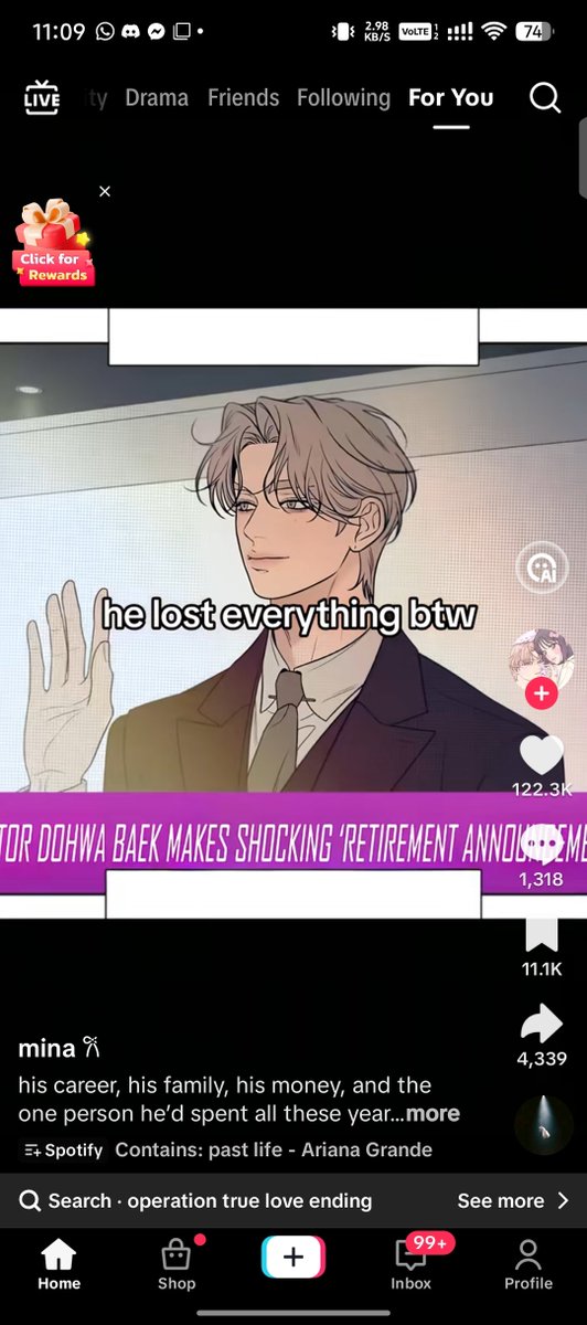 _MidnightAlly's tweet photo. Wow. Like he's the only one lost everything 🤦‍♀️  how about Suae? 

#OperationTrueLove #작전명순정 https://t.co/5HrzUeLFZb