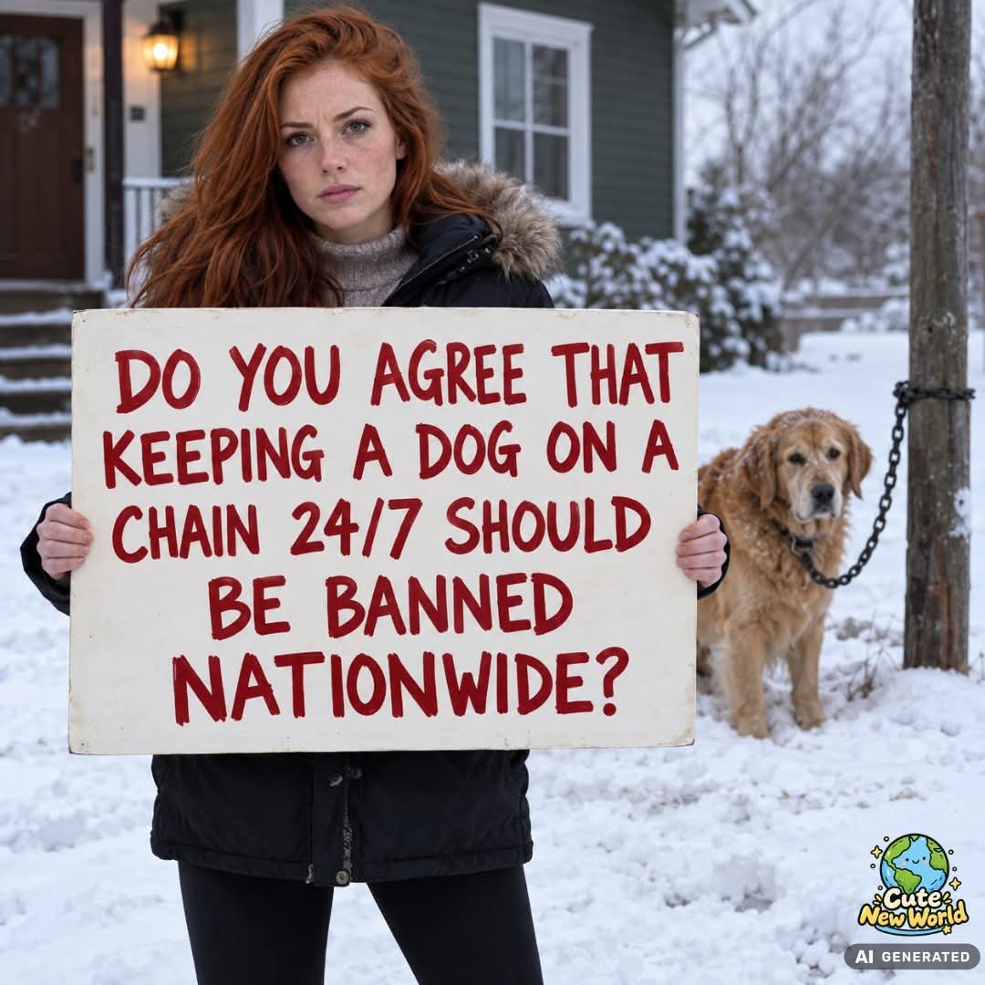 Lexibexiio's tweet photo. Keeping a dog chained outside around the clock can severely limit movement, exercise, social contact, and the ability to escape dangerous weather.

Long-term tethering can also lead to stress, injuries, boredom, and behavior problems when a dog spends most of its life confined to the same small area.

Supporters of a nationwide ban argue that dogs should have safe shelter, regular human interaction, room to move, and protection from extreme heat and cold.

Owning a dog means more than providing food and water, it means giving that animal a life with comfort, freedom, and proper care.